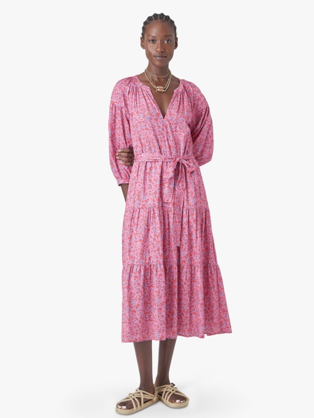 XiRENA Annieka Dress in Pink Floral